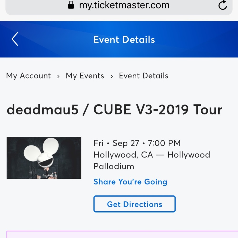 One Friday ticket to his show